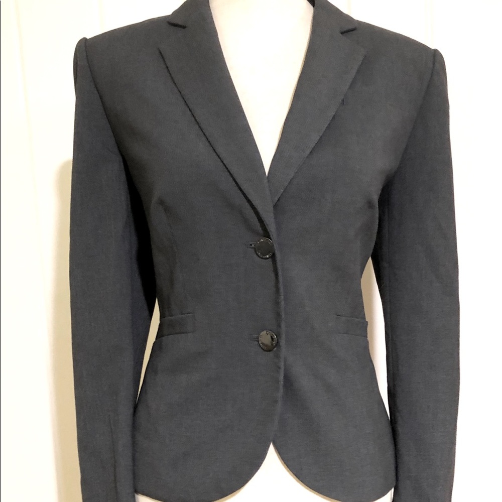 Calvin Kline Dark Gray Two Button Blazer Size 8
